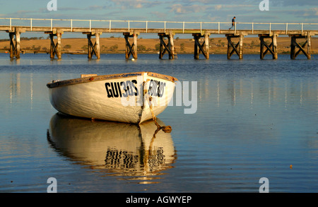 Wooden dinghy Streaky Bay Eyre Peninsula South Australia Stock Photo