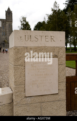 Ulster Tower Memorial commemorating the 36th Ulster division's attack on the Somme in July 1916, France Stock Photo