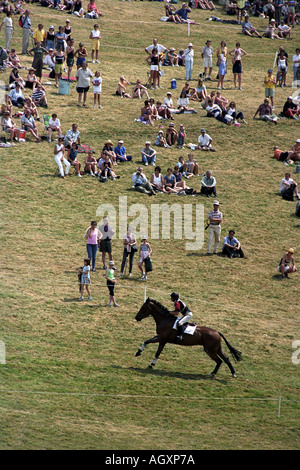 THE DOUBLEPRINT BRITISH HORSE TRIALS CHAMPIONSHIPS AT GATCOMBE PARK GLOUCESTERSHIRE UK AUG 1999 Stock Photo