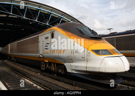 Eurostar Train at Waterloo International Stock Photo