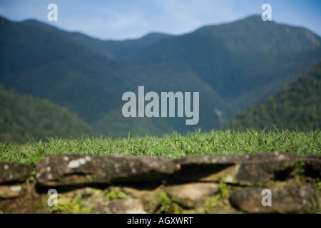 View from the terraces of The Lost City,  Colombia Stock Photo