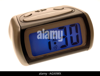 Digital alarm clock showing 7 30 hi-res stock photography and