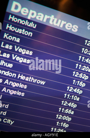 Airport flight information and airplane departing Stock Photo: 78237171