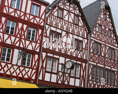 characteristic houses in Trier Germany Stock Photo