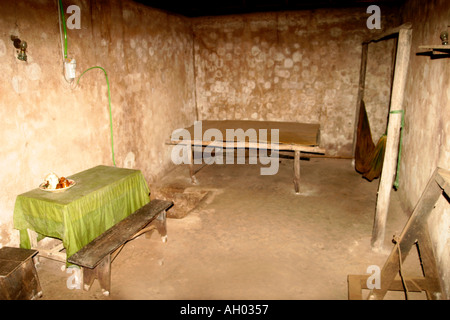 Chu Chu tunnel complex guard room in Vietnam used by Viet Cong army Stock Photo