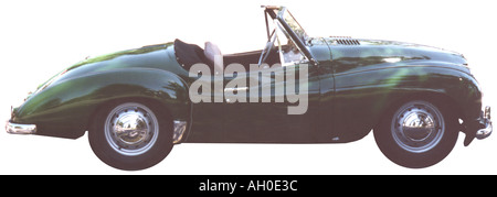 British racing green 1956 Nash Healy Convertible sports car Stock Photo