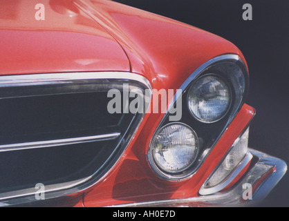 1962 Chrysler New Yorker headlight and grill detail Stock Photo