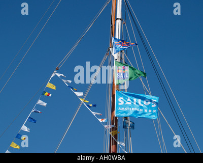 A tall ship at SAIL 2005 in Amsterdam, The Netherlands Stock Photo - Alamy