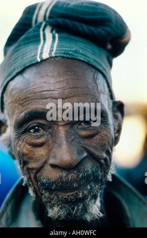 Mali Ende Dogon Old Man Stock Photo