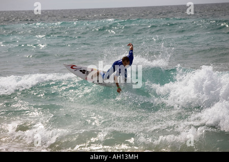Nude surfing at the Rip Curl Boardmasters Newquay Stock Photo: 5145134