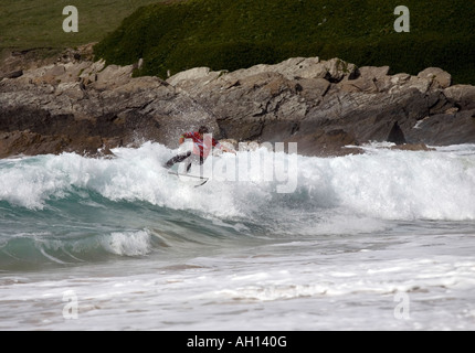 Nude surfing at the Rip Curl Boardmasters Newquay Stock Photo: 5145134