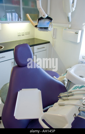 Empty chair in dental treatment room Stock Photo
