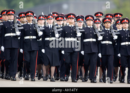 Sovereigns Parade at Sandhurst Military Academy Sandhurst England Stock Photo
