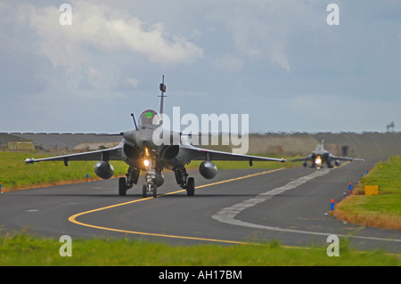 The Dassault Rafale M (or 'Squall' in English) is a French twin-engined delta-wing highly agile multi-role fighter aircraft Stock Photo