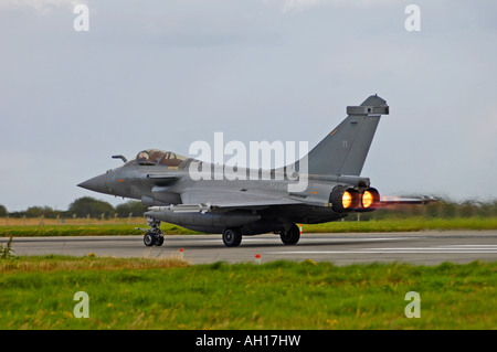 The Dassault Rafale M (or 'Squall' in English) is a French twin-engined delta-wing highly agile multi-role fighter aircraft Stock Photo