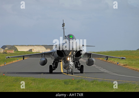 The Dassault Rafale M (or 'Squall' in English) is a French twin-engined delta-wing highly agile multi-role fighter aircraft Stock Photo