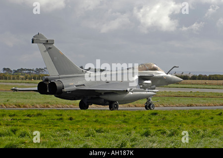 The Dassault Rafale M (or 'Squall' in English) is a French twin-engined delta-wing highly agile multi-role fighter aircraft Stock Photo