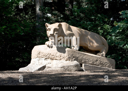 The Nittany Lion sculpture by Heinz Warneke at Penn State University. Stock Photo