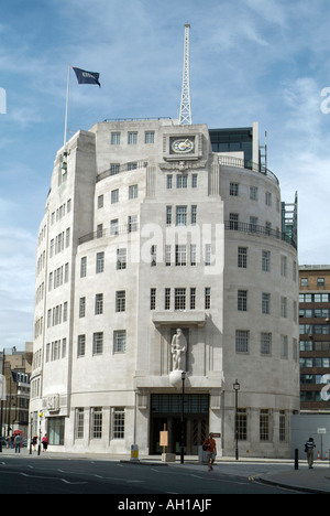 Broadcasting House, the BBC building, Portland Place, London, England, UK,. 29th July 2006 Stock Photo