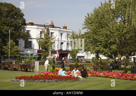 Abbey Gardens, Winchester, Hampshire, England, UK Stock Photo