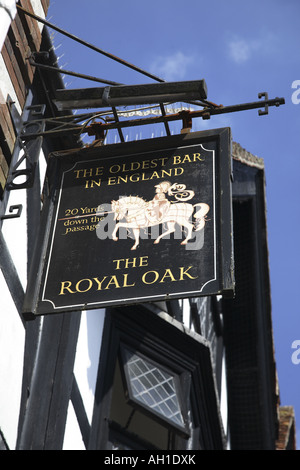 The Royal Oak pub in Winchester which is claimed to be the oldest pub ...