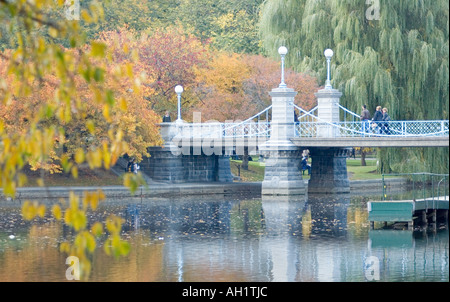 Fall Scene Boston Fall scene in Boston's Public Garden Stock Photo - Alamy