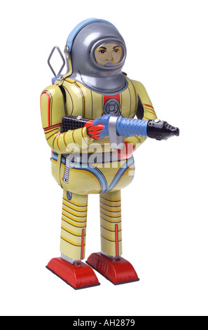 Collectible retro robot toy Stock Photo