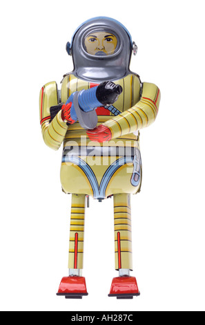 Collectible retro robot toy Stock Photo