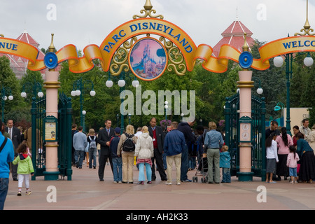 Park Entrance. Eurodisney, France, Europe Stock Photo