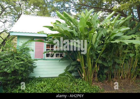 Chattel Houses, Chattel Village, Holetown, St James, Barbados Stock Photo