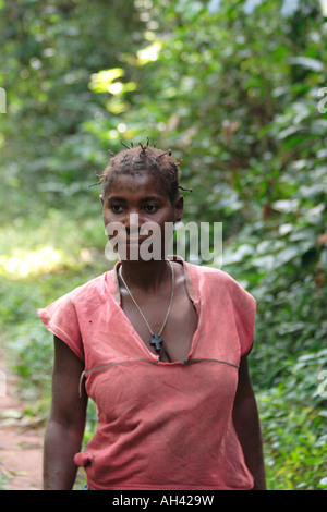 Baaka Pygmies SW Central African Republic Stock Photo