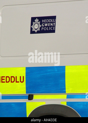 Police van on patrol in South Wales GB UK 2004 Stock Photo