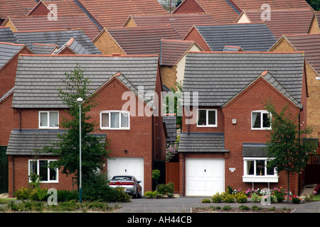 detached house uk. General view of the Abbey Meads residential housing development in Swindon England UK GB Stock Photo