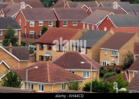 General view of the Abbey Meads residential housing development in Swindon England UK GB Stock Photo