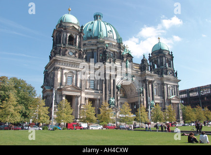 Berliner Dom,or Berlin Cathedral, in Berlin.It was built between 1895 and 1905. Stock Photo