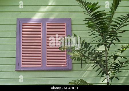 Chattel Houses, Chattel Village, Holetown, St James, Barbados Stock Photo