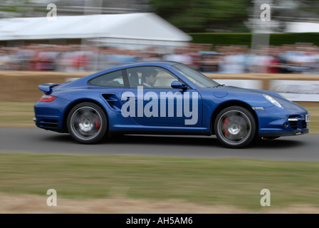 Porsche 911 demonstrtaes at the Goodwood Festival of Speed Stock Photo