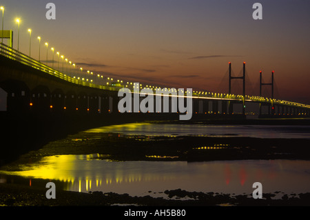 The new Severn Bridge Avon and Somerset England Stock Photo