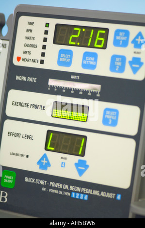Computer Assisted Exercise Screen digital readout screen and monitor on modern electronic exercise ...