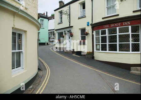 Old houses in Calstock Tamar Valley nr Plymouth Cornwall Great Britain Stock Photo