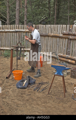 Mobile Forge at Bushmoot. Stock Photo