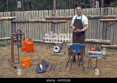Mobile Forge at Bushmoot. Stock Photo