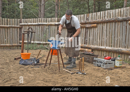 Mobile Forge at Bushmoot. Stock Photo