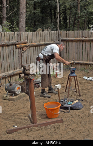 Mobile Forge at Bushmoot. Stock Photo