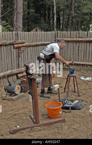Mobile Forge at Bushmoot. Stock Photo