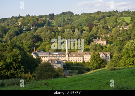 Former mill buildings now converted to housing Quemerford, Calne Stock