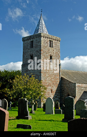 Church of Saint Lawrence , Morland , Cumbria , England , U . K . , Europe . Stock Photo