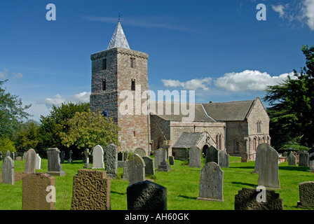 Church of Saint Lawrence , Morland , Cumbria , England , U . K . , Europe . Stock Photo