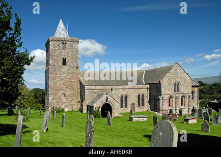 Church of Saint Lawrence , Morland , Cumbria , England , U . K . , Europe . Stock Photo