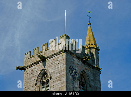 Detail of tower , Church of Saint Lawrence . Crosby Ravensworth , Cumbria , England , U . K . , Europe . Stock Photo